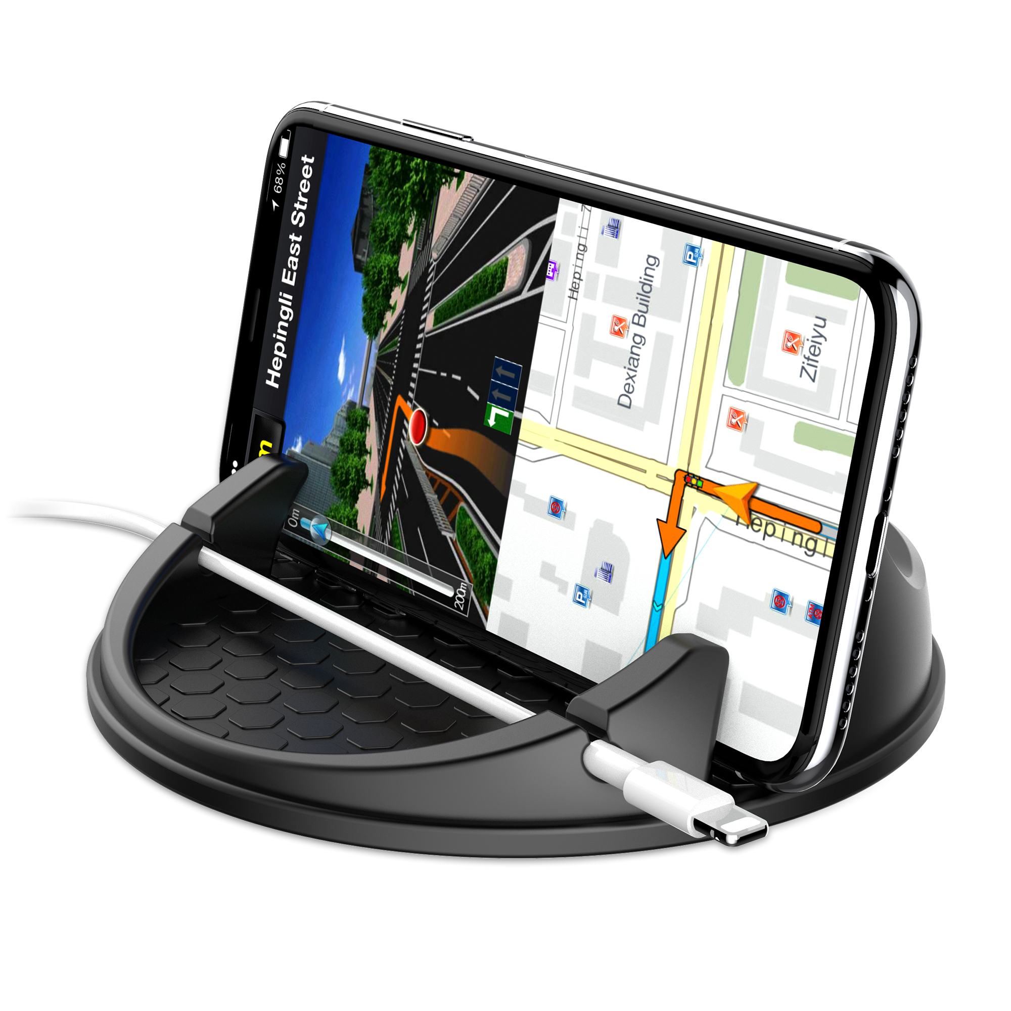 Amazon hot 10W car phone holder car navigation bracket silico