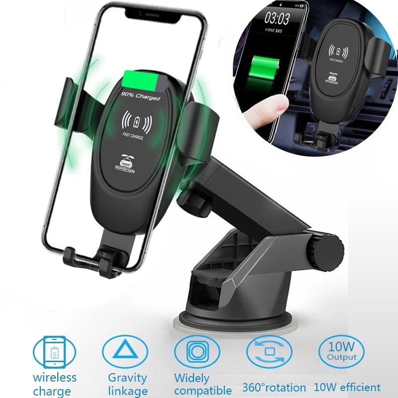 10w Wireless Car Charger Mount for phones Fast Charging Wirel