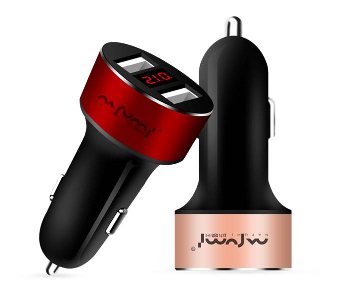 Dual USB Car Charger C18 LED Car Charger